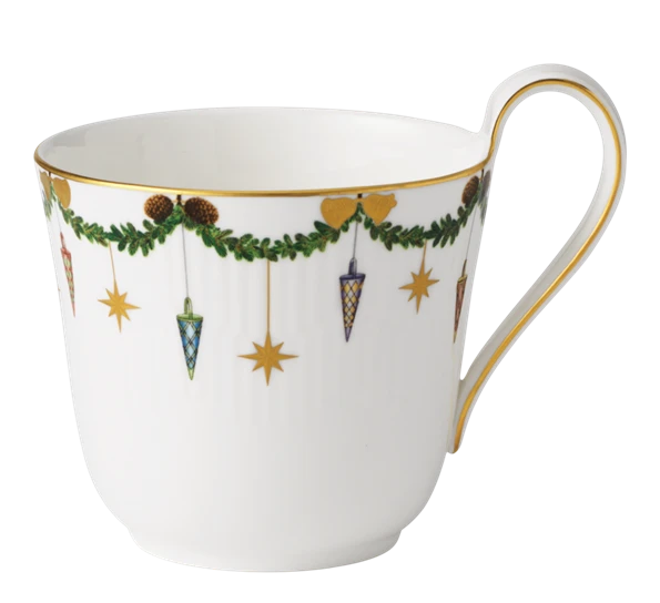 Royal Copenhagen Stjerneriflet Jul Kopp Med Hank 33cl 3 Royal Copenhagen Stjerneriflet Jul Kopp Med Hank 33cl