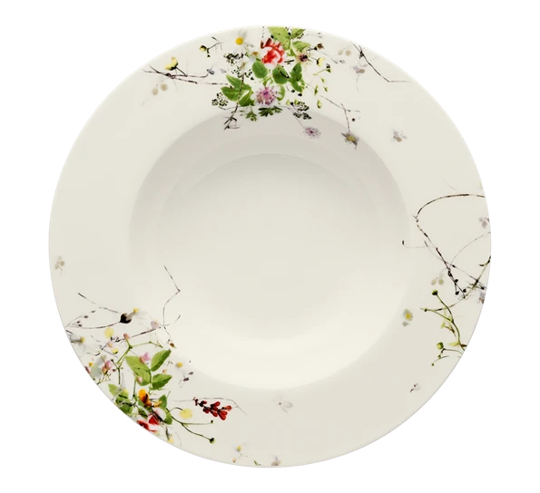 Rosenthal Fleurs Sauvages Tallerken Dyp 23 Cm 3 Rosenthal Fleurs Sauvages Tallerken Dyp 23 Cm