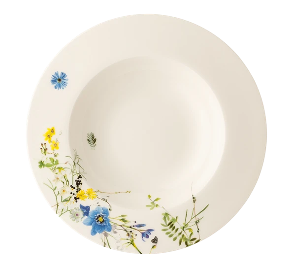 Rosenthal Fleurs Des Alpes Tallerken Dyp 23 Cm Med Fane 3 Rosenthal Fleurs Des Alpes Tallerken Dyp 23 Cm Med Fane