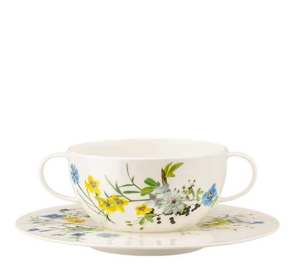 Rosenthal Fleurs Des Alpes Buljongkopp Skål 4 Rosenthal Fleurs Des Alpes Buljongkopp Skål - Bilde 2