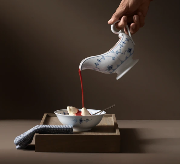 Royal Copenhagen Musselmalt Riflet Sausnebb 37 Cl 4 Royal Copenhagen Musselmalt Riflet Sausnebb 37 Cl - Bilde 2