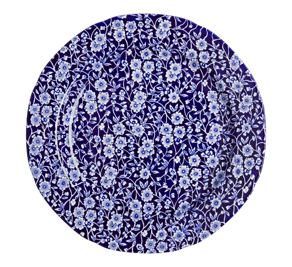 Burleigh Blue Calico Tallerken 26,5 Cm 3 Burleigh Blue Calico Tallerken 26,5 Cm