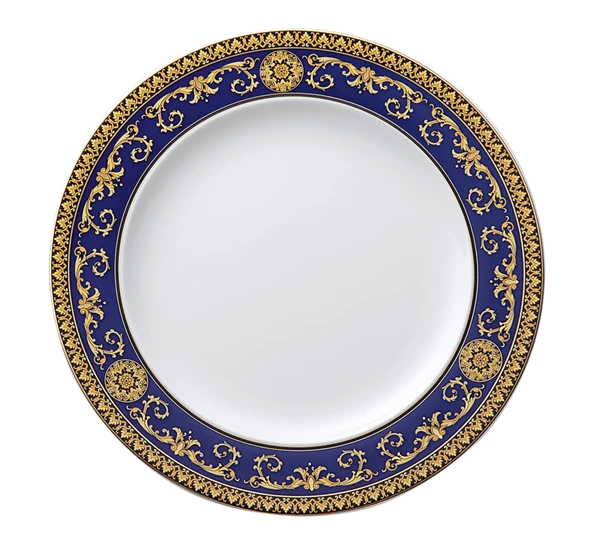 Versace Medusa Blå Tallerken Flat 27 Cm 3 Versace Medusa Blå Tallerken Flat 27 Cm