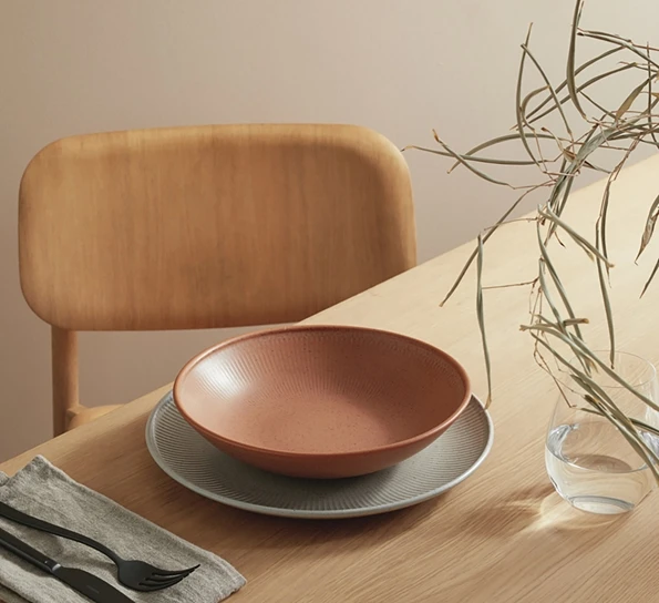 Thomas Clay Earth Tallerken Dyp 23 Cm Lys Brun 4 Thomas Clay Earth Tallerken Dyp 23 Cm Lys Brun - Bilde 2