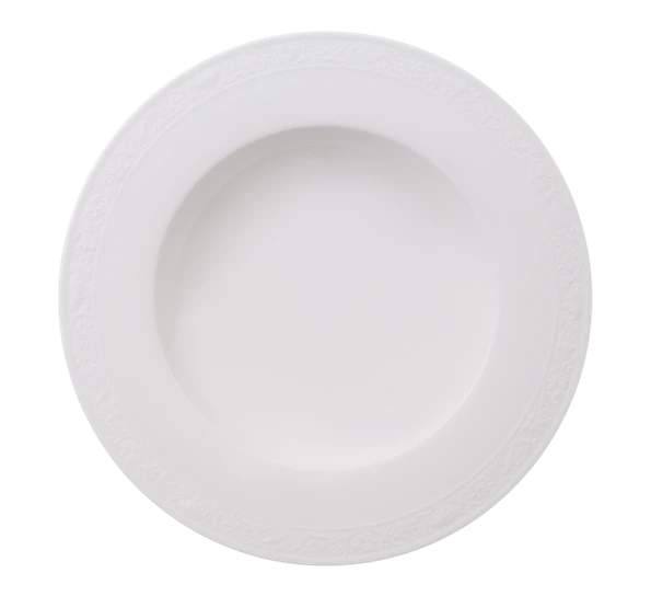 Villeroy & Boch White Pearl Tallerken Dyp 24 Cm 3 Villeroy & Boch White Pearl Tallerken Dyp 24 Cm