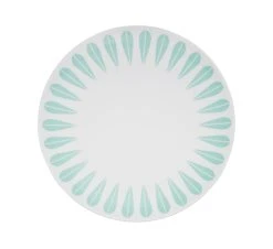 Lucie Kaas Lotus Tallerken Flat 28 Cm Mintgrønn