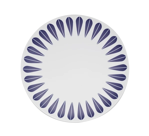 Lucie Kaas Lotus Tallerken Flat 28 Cm Mørk Blå 3 Lucie Kaas Lotus Tallerken Flat 28 Cm Mørk Blå