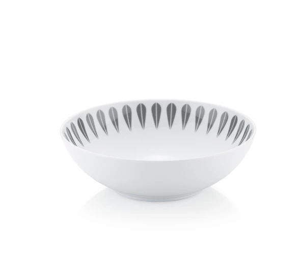 Lucie Kaas Lotus Tallerken Dyp 18 Cm Grå 3 Lucie Kaas Lotus Tallerken Dyp 18 Cm Grå