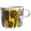 Marimekko Oiva Siirtolapuutarha Kaffekopp 2 Dl Hvit Sort Gul