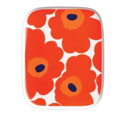 Marimekko Unikko Asjett 12x15 Cm Hvit Rød