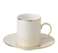 Wedgwood Gio Gold Espressokopp Med Skål