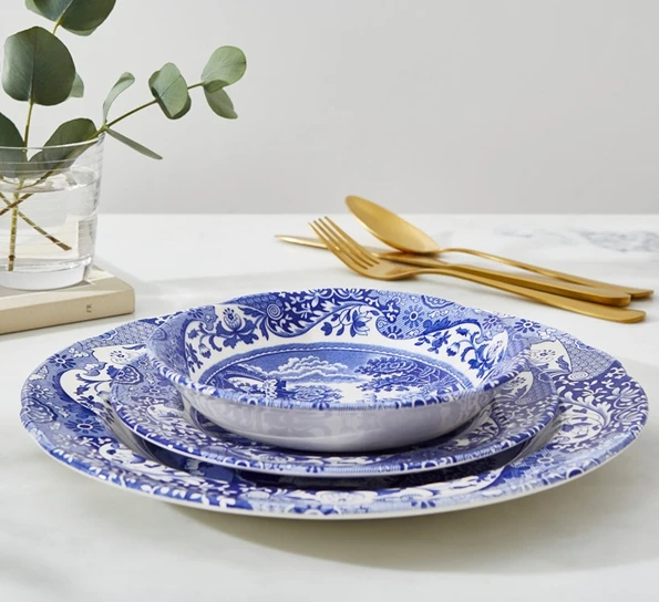 Spode Blue Italian Tallerken Flat 27 Cm 4 Spode Blue Italian Tallerken Flat 27 Cm - Bilde 2