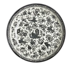 Burleigh Black Regal Peacock Pastatallerken 23 Cm