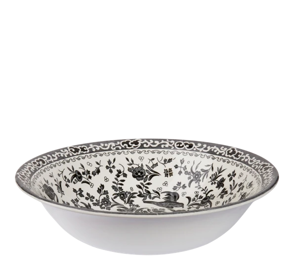 Burleigh Black Regal Peacock Tallerken Dyp 3 Burleigh Black Regal Peacock Tallerken Dyp