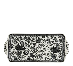 Burleigh Black Regal Peacock Sandwichfat 28 Cm