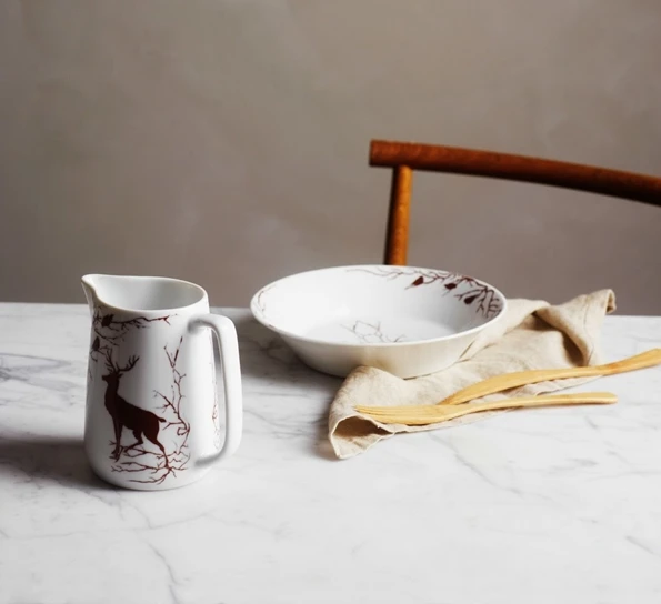 Wik & Walsøe Alveskog Tallerken Dyp 21 Cm 4 Wik & Walsøe Alveskog Tallerken Dyp 21 Cm - Bilde 2