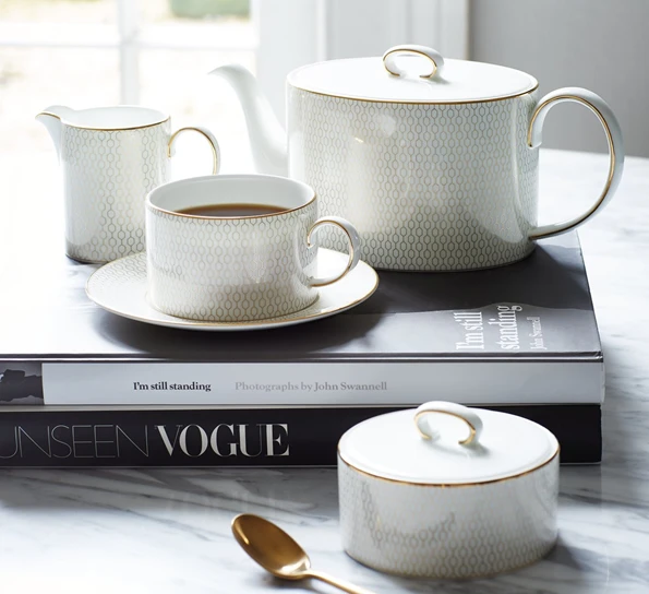 Wedgwood Gio Gold Espressokopp Med Skål 4 Wedgwood Gio Gold Espressokopp Med Skål - Bilde 2