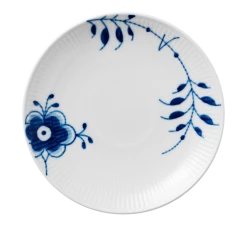 Royal Copenhagen Blå Mega Riflet Tallerken Coupe 19cm