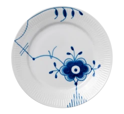 Royal Copenhagen Blå Mega Riflet Asjett 19 Cm Dekor 6