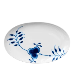 Royal Copenhagen Blå Mega Riflet Asjett Oval 23 Cm