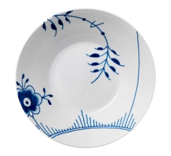 Royal Copenhagen Blå Mega Riflet Tallerken Dyp 24 Cm