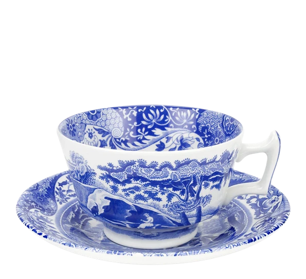 Spode Blue Italian Kaffekopp Med Skål 20 Cl 3 Spode Blue Italian Kaffekopp Med Skål 20 Cl
