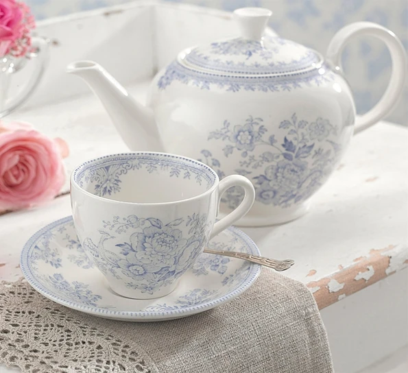 Burleigh Blue Asiatic Pheasants Tekopp 187 Ml 4 Burleigh Blue Asiatic Pheasants Tekopp 187 Ml - Bilde 2