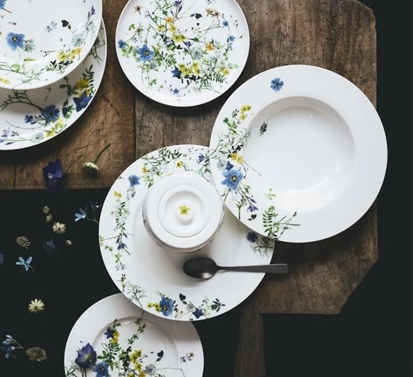 Rosenthal Fleurs Des Alpes Dekketallerken 32 Cm 4 Rosenthal Fleurs Des Alpes Dekketallerken 32 Cm - Bilde 2