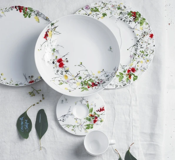 Rosenthal Fleurs Sauvages Tallerken Flat Coupe 27 Cm 4 Rosenthal Fleurs Sauvages Tallerken Flat Coupe 27 Cm - Bilde 2