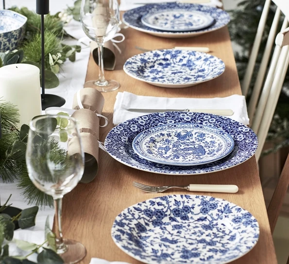 Burleigh Blue Calico Tallerken 26,5 Cm 4 Burleigh Blue Calico Tallerken 26,5 Cm - Bilde 2