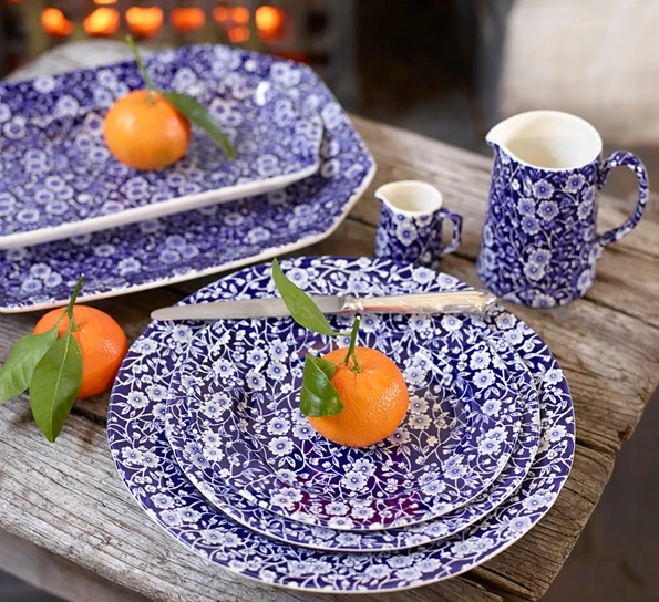 Burleigh Blue Calico Asjett 21,5 Cm 4 Burleigh Blue Calico Asjett 21,5 Cm - Bilde 2