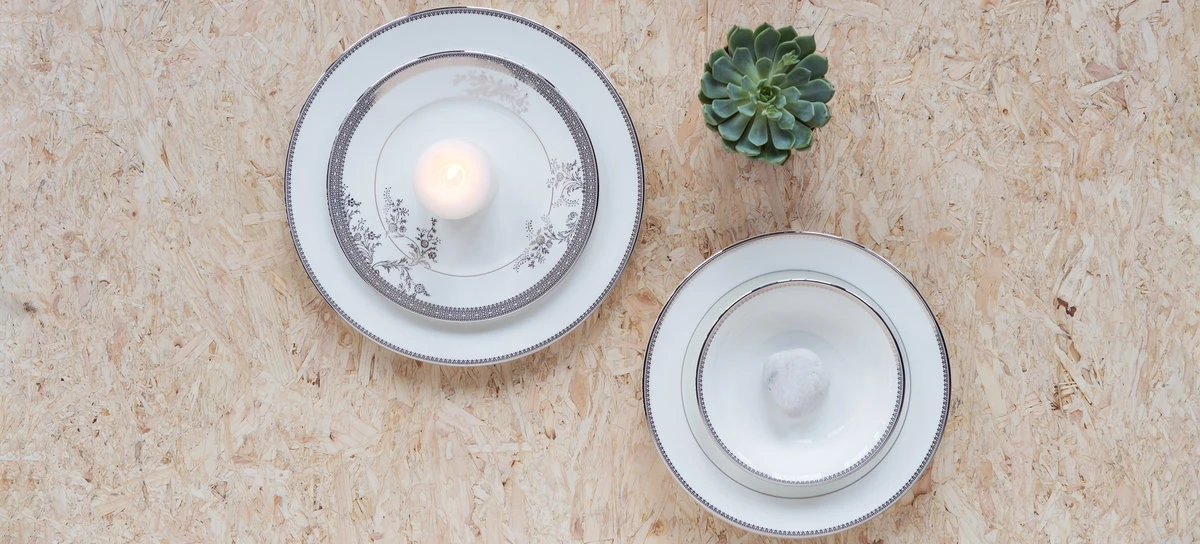 Wedgwood Lace Platinum Skål Til Tekopp 5 Wedgwood Lace Platinum Skål Til Tekopp - Bilde 3