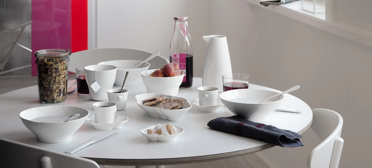 Royal Copenhagen White Elements Kaffekopp Med Skål 25 Cl 5 Royal Copenhagen White Elements Kaffekopp Med Skål 25 Cl - Bilde 3