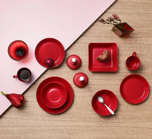 Iittala Teema Asjett 21 Cm Rød 4 Iittala Teema Asjett 21 Cm Rød - Bilde 2