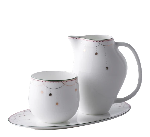 Wik & Walsøe Julemorgen Fløte- Og Sukkersett 3 Wik & Walsøe Julemorgen Fløte- Og Sukkersett