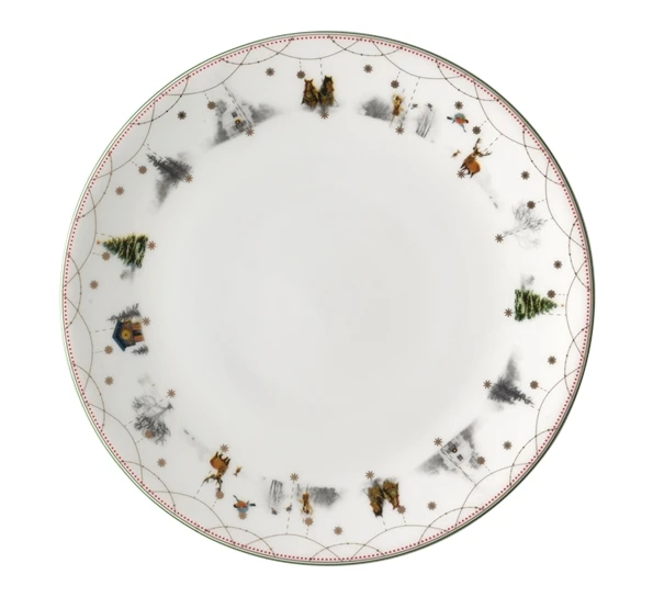 Wik & Walsøe Julemorgen Tallerken Flat 27 Cm 3 Wik & Walsøe Julemorgen Tallerken Flat 27 Cm