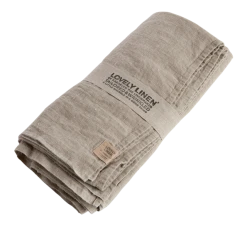 Lovely Linen Lovely Linduk 145x300 Cm Natural Beige