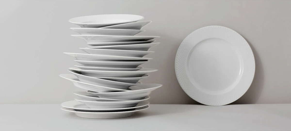 Lyngby Porcelæn Rhombe Tallerken Flat 27 Cm 6 Lyngby Porcelæn Rhombe Tallerken Flat 27 Cm - Bilde 4