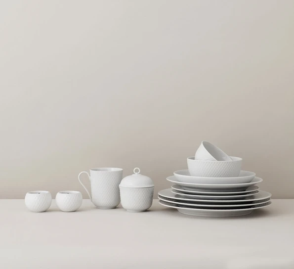 Lyngby Porcelæn Rhombe Tallerken Flat 27 Cm 4 Lyngby Porcelæn Rhombe Tallerken Flat 27 Cm - Bilde 2