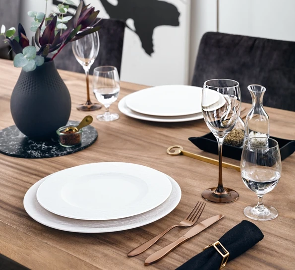 Villeroy & Boch Manufacture Rock Blanc Dekketallerken 32 Cm 4 Villeroy & Boch Manufacture Rock Blanc Dekketallerken 32 Cm - Bilde 2