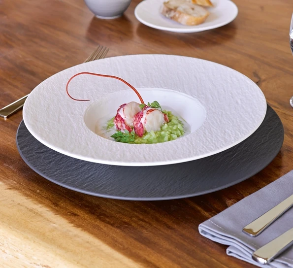 Villeroy & Boch Manufacture Rock Blanc Pastatallerken 29 Cm 4 Villeroy & Boch Manufacture Rock Blanc Pastatallerken 29 Cm - Bilde 2