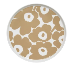 Marimekko Unikko Beige Tallerken 25 Cm