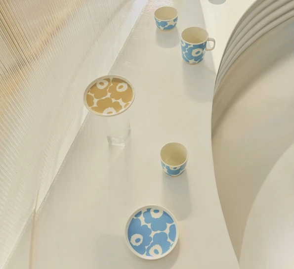 Marimekko Unikko Beige Tallerken 25 Cm 4 Marimekko Unikko Beige Tallerken 25 Cm - Bilde 2