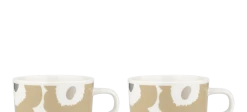 Marimekko Oiva Unikko Kopp Og Asjett Sett Hvit Beige Sølv 7 Marimekko Oiva Unikko Kopp Og Asjett Sett Hvit Beige Sølv -Villeroy & Boch Butikk mm 224 unikko cup 2dl 2pcs fr1