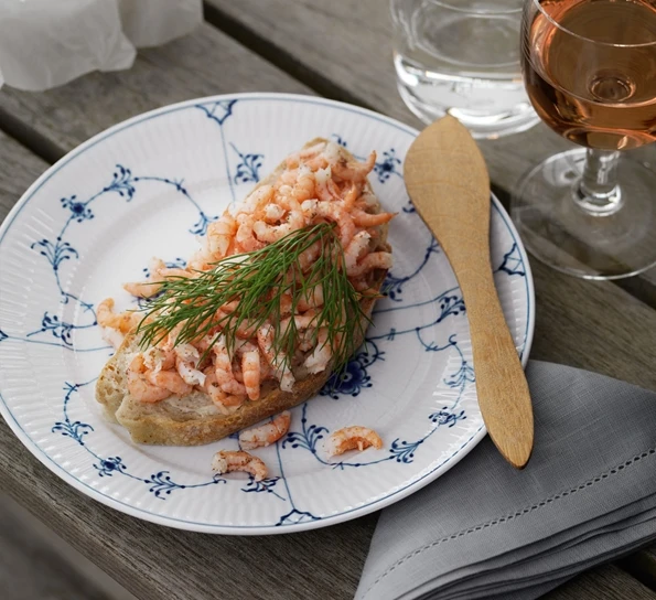 Royal Copenhagen Musselmalt Riflet Asjett 19 Cm 4 Royal Copenhagen Musselmalt Riflet Asjett 19 Cm - Bilde 2