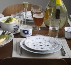 Royal Copenhagen Musselmalt Riflet Tallerken Flat 25 Cm 5 Royal Copenhagen Musselmalt Riflet Tallerken Flat 25 Cm -Villeroy & Boch Butikk musselmalt riflet tallerken flat 25cm 12