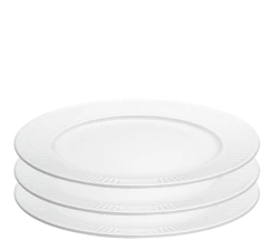 Pillivuyt Plissé Tallerken 28 Cm 3-pk Hvit