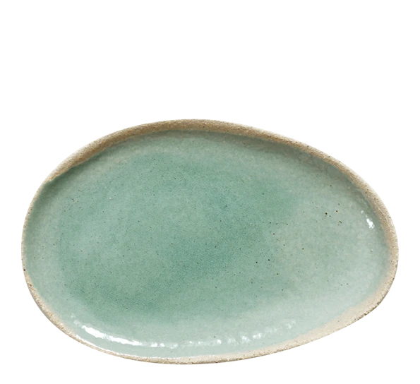 Jars Céramistes Wabi Ovalfat 24x16 Cm Vert 3 Jars Céramistes Wabi Ovalfat 24x16 Cm Vert