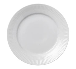 Royal Copenhagen Hvit Riflet Asjett 19 Cm