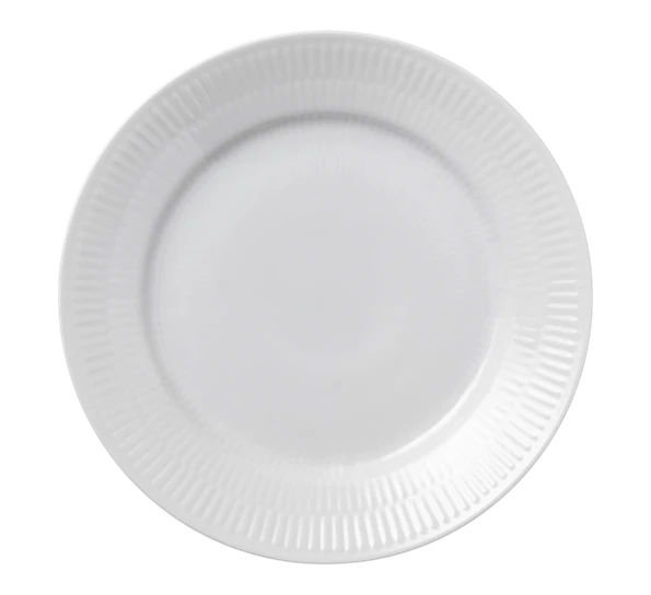 Royal Copenhagen Hvit Riflet Asjett 19 Cm 3 Royal Copenhagen Hvit Riflet Asjett 19 Cm